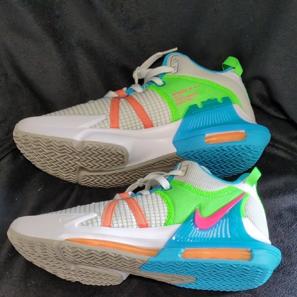 Nike Lebron Witness 7 Grey fog Multi Sneakers Men's sz 10​ - Picture 5 of 6